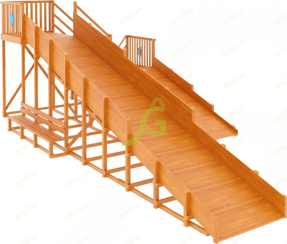 Зимняя горка "IgraGrad Snow Fox", скат 10 м (мод. 3)