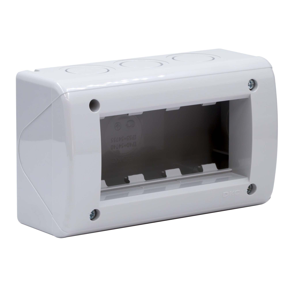 Модульная настен. коробка для эл/устан. изделий VIVA, IP40,4мод. DKC
