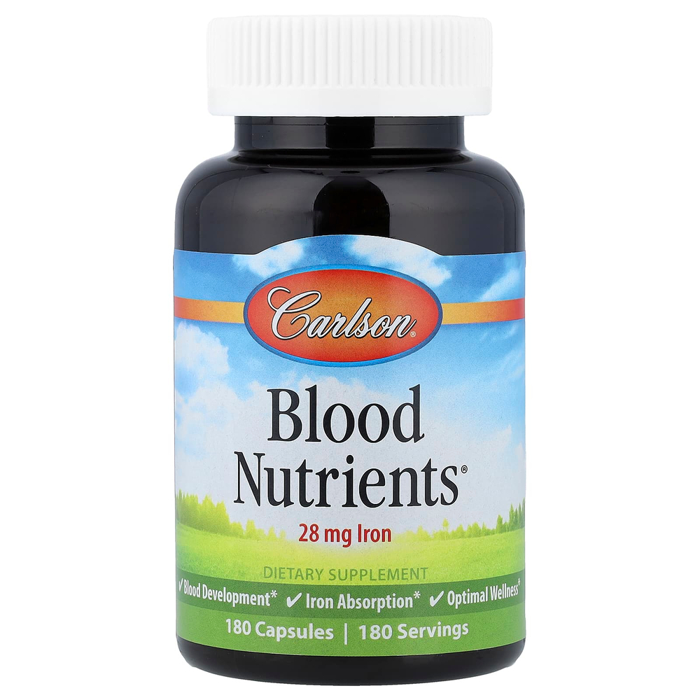 Carlson, Blood Nutrients®, 180 капсул
