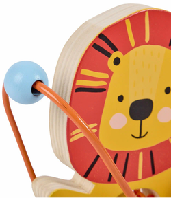 Детская развивающая игрушка "В мире животных" Каталка Львенок