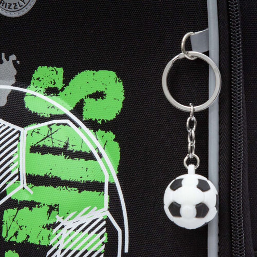 Ранец GRIZZLY анатомическая спинка, облегченный, 1 отделение, для мальчиков, "PLAY ON", 37х26х16 см, RAw-497-9/1