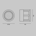 Уличный настенный светильник Outdoor O011WL-L6B
