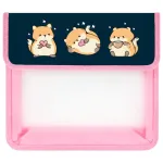 Папка для тетрадей 2 отделение А5 на липучке Юнландия Relaxing cats, пластик