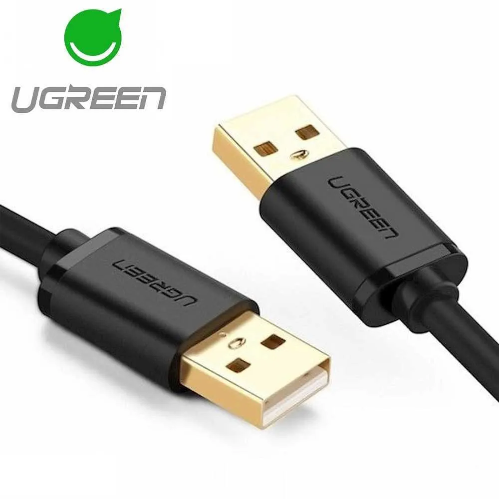 Кабель UGREEN US102 USB 2.0 A Male to A Male Cable 3m (Black) 30136