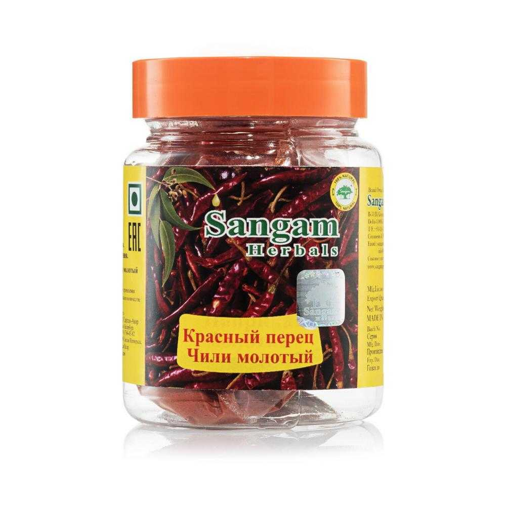 Специя Sangam Herbals Перец красный чили молотый, 50 г