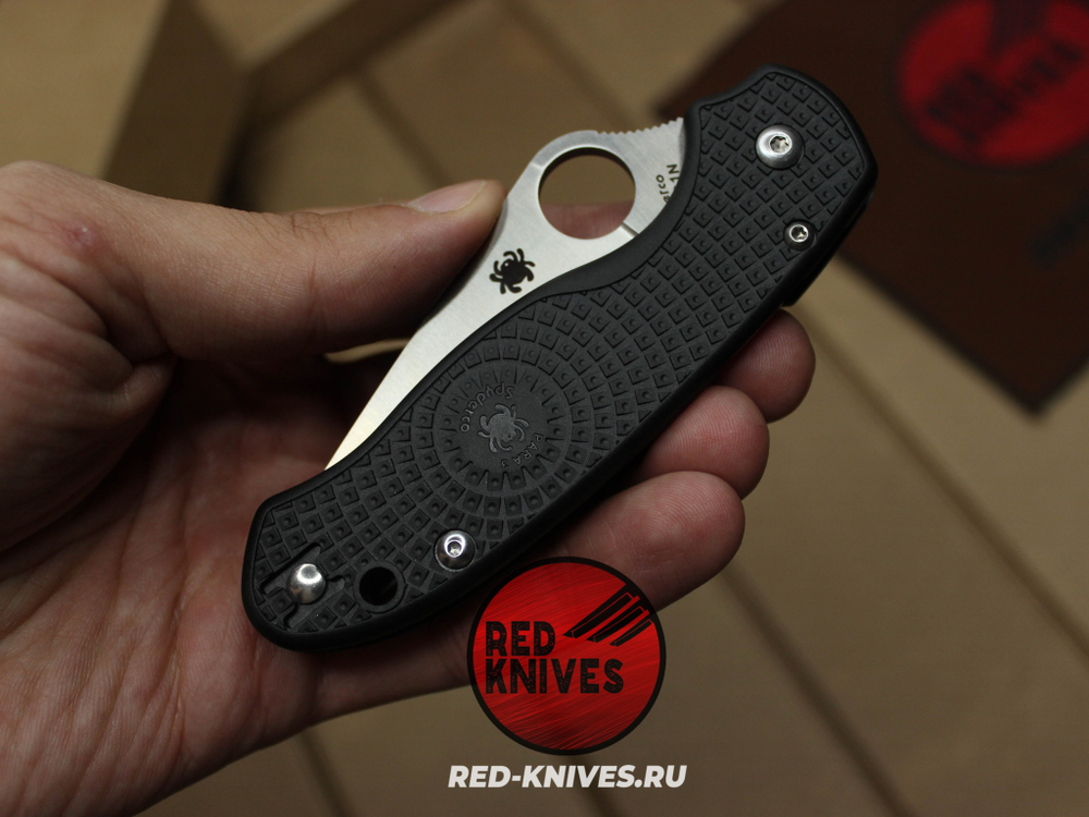 Нож Spyderco Para 3 LTW - черная рук., клинок серрейтор RK/Н84
