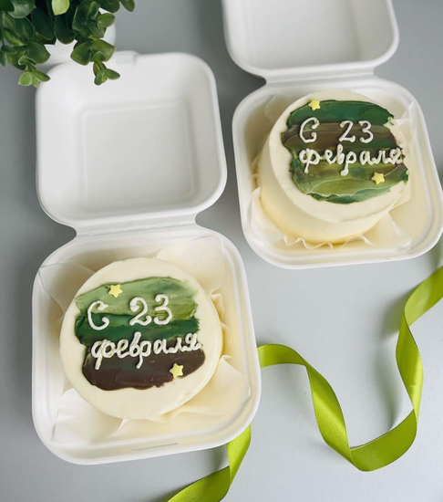 Бенто торт «С Днем Защитника Отечества» на 23 февраля