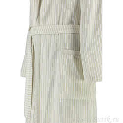 Халат велюровый Cawo Schalkragen 3423 бело-бежевый Германия фото