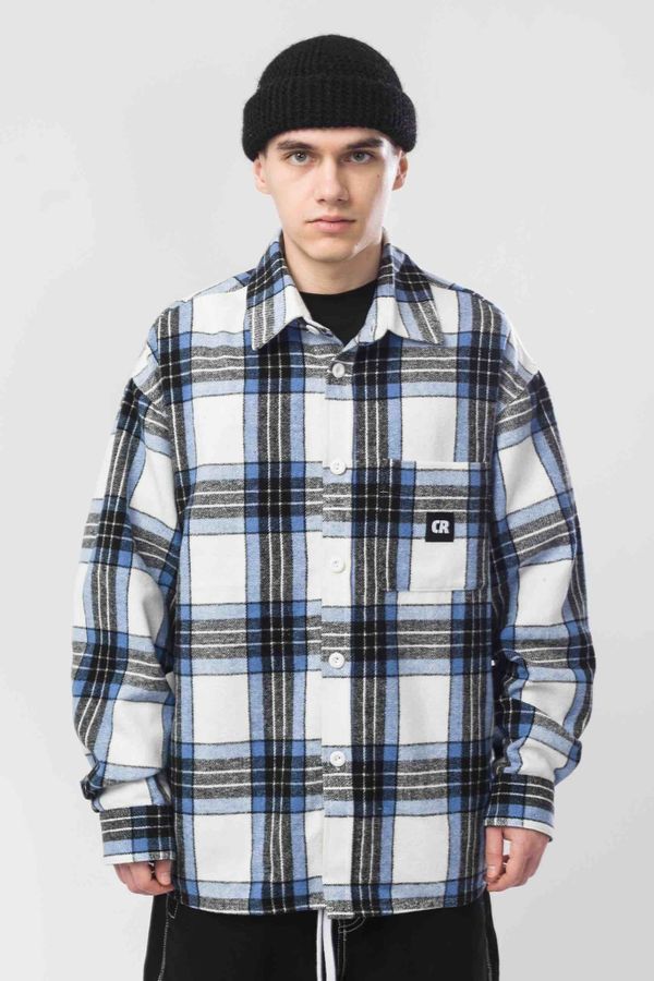 Рубашка Harbor Wide Молочный/Голубой/Черный - фото 5