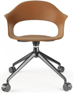 Кресло офисное пластиковое Scab Design Lady B, черный, терракотовый