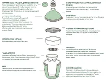 Керамический гриль Big Green Egg L Large (большой), 46 см, на ножках с рукояткой
