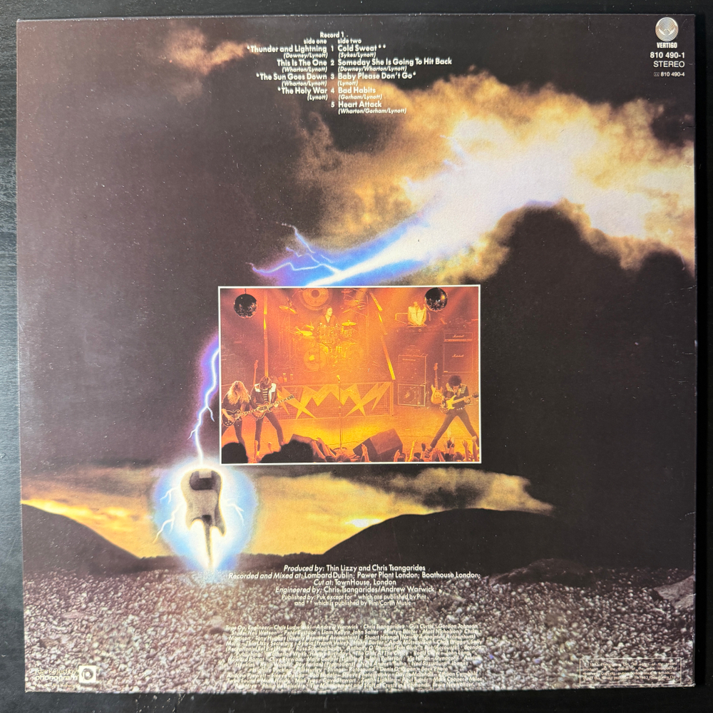 Thin Lizzy - Thunder And Lightning (Голландия 1983г.)