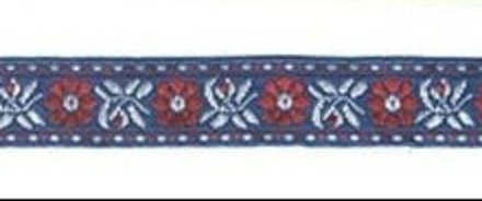 Тесьма жаккард, 9531, ш. 1,8 см, синий