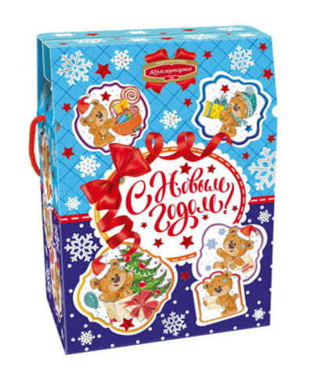 Новогодний подарок "Мишкины сладости" 700г Коммунарка