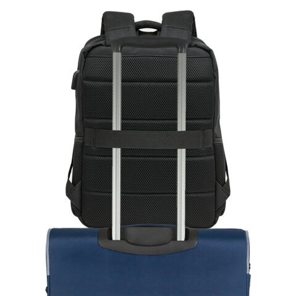 Рюкзак BRAUBERG FUNCTIONAL с отделением для ноутбука, USB-порт, багаж лента, Firm, 43x30x15 см, 272576