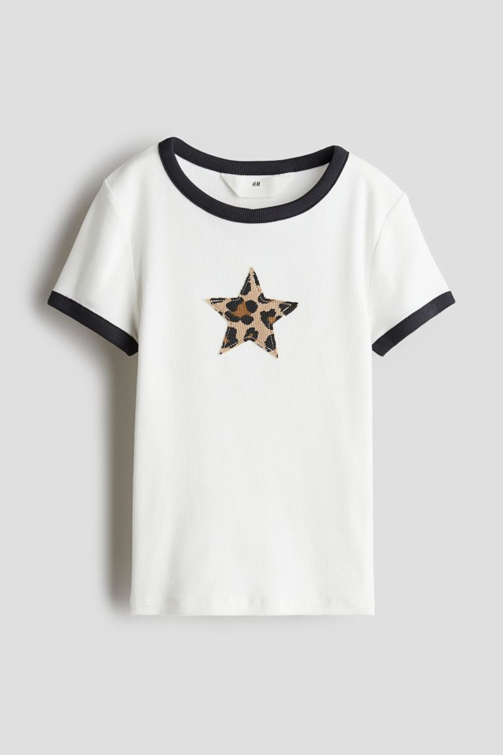 H&M Хлопковый топ, белый