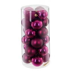 GAEM Набор из 24шт Украшение новогоднее "Шар", D 6 см, L14 W14 H30,5 см