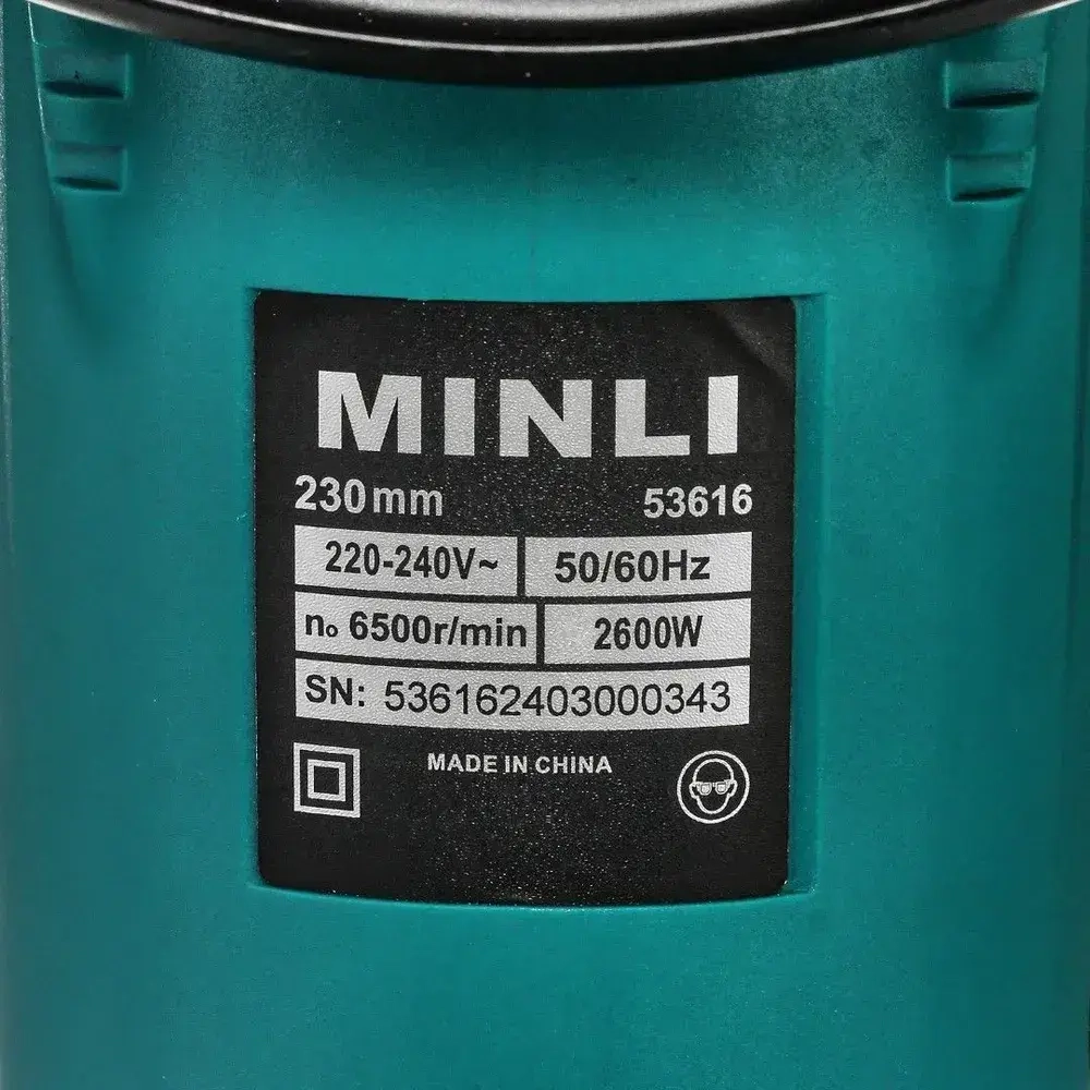 Угловая шлифовальная машина 230 мм Minli