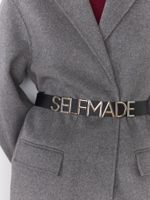 ШИРОКИЙ РЕМЕНЬ НА КОБУРНЫХ КНОПКАХ SELFMADE BLACK