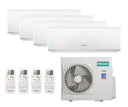 Мульти сплит-система Hisense на 4 комнаты (25+25+25+25 кв.м.) Smart