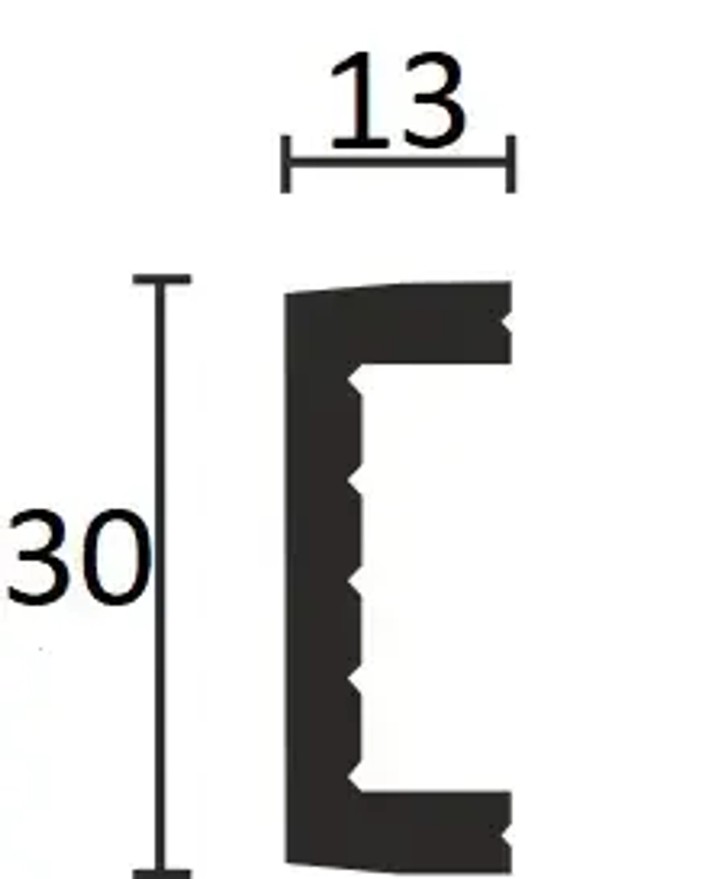 626-67SH/Молдинг(30*13*3000мм)/58шт, шт