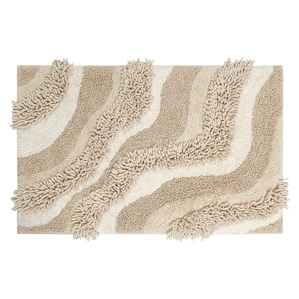 Коврик для ванной sands бежевого цвета из коллекции ethnic