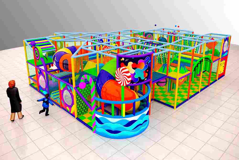 Детский игровой лабиринт «Краски веселья»