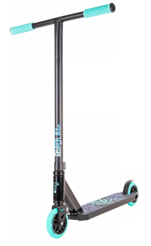 Трюковой самокат TechTeam DukeR 101 2022, черно-бирюзовый