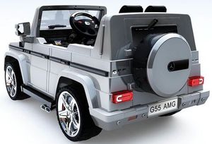 Детский электромобиль Joy Automatic Mercedes Benz G55 AMG LUXE серебристый