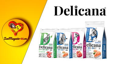 Акция на корма «Delicana» от -10% до -20%