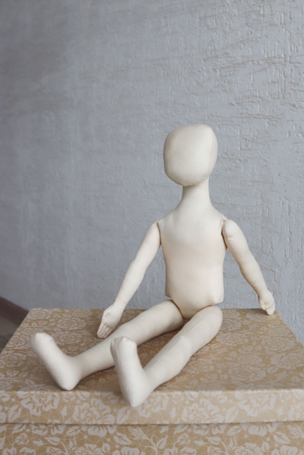 Аксель и Беата, 44 и 38 см. Комплект заготовок интерьерных кукол из текстиля для хобби, рукоделия, творчества