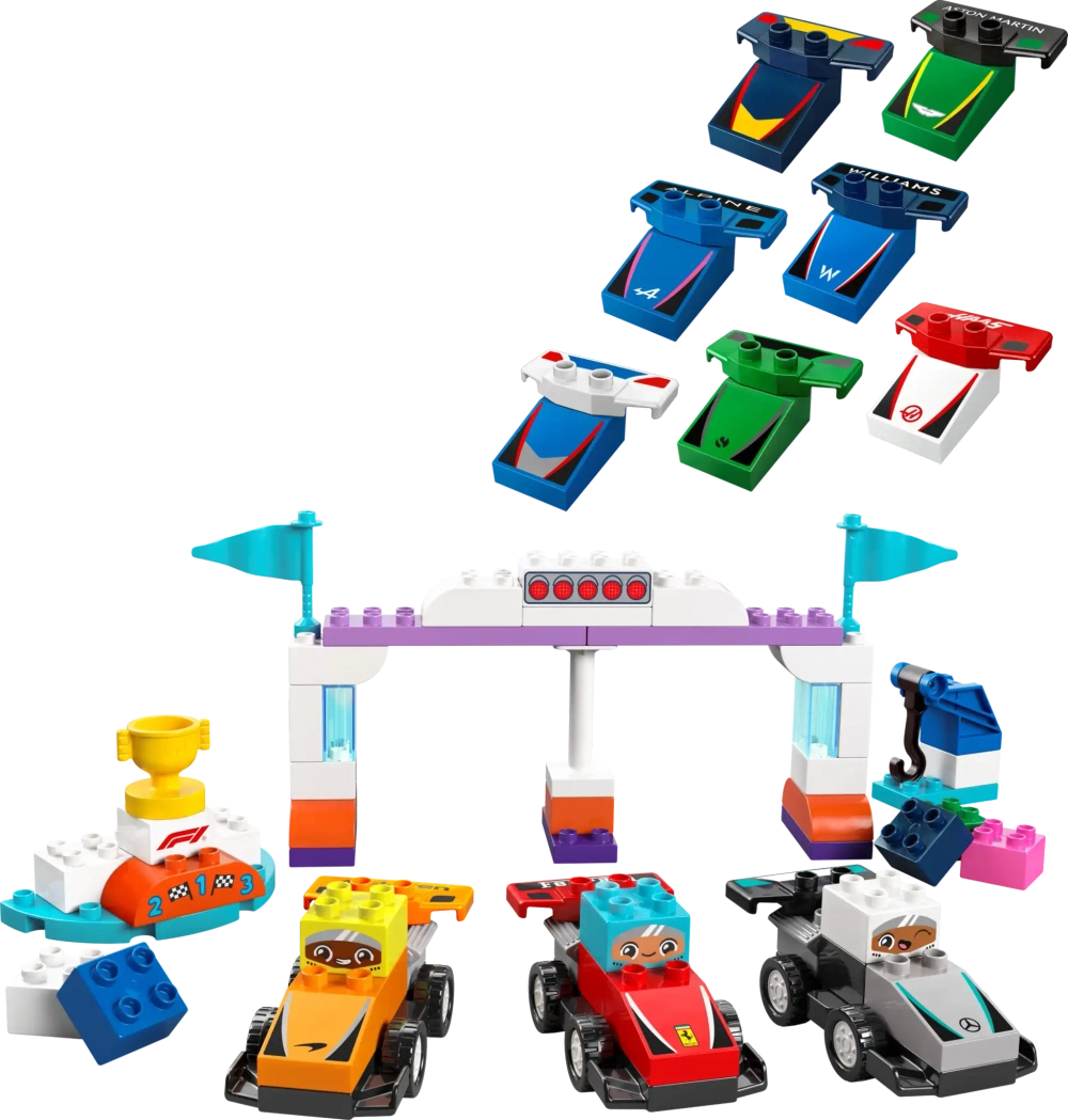 Конструктор LEGO Duplo 10445 Гоночные машины и пилоты команды F1