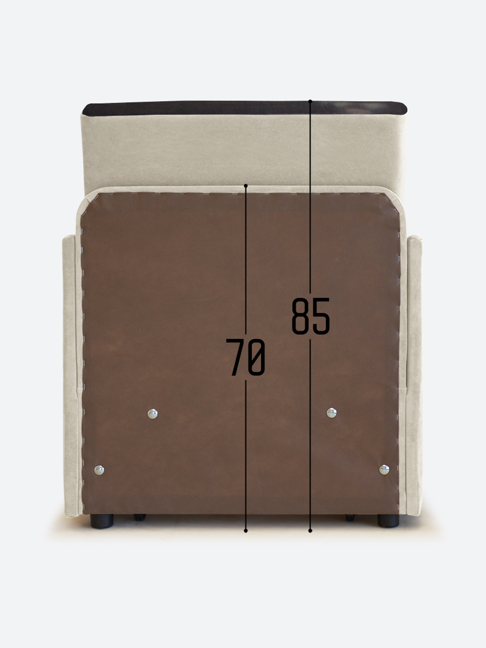 Кресло-кровать "Миник" с подлокотниками, купон Котенок в клубках