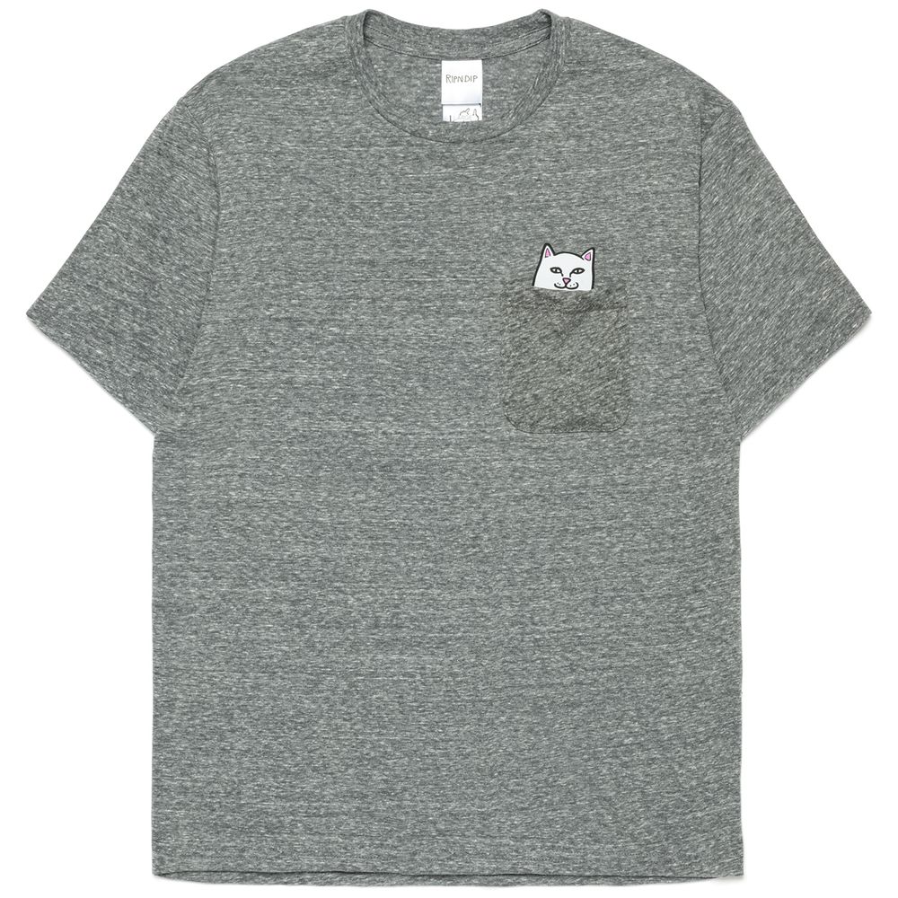 Футболка Ripndip Lord Nermal S/S Pocket Tee (Heather Grey)