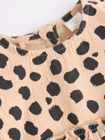 Боди с длинным рукавом и колготки в комплекте для девочек Next Q94-794, Бежевый