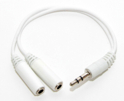 Переходник AUDIO Jack 3.5/M-2*F 5Bites AA-3MF2-02WH