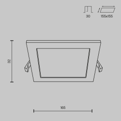 Встраиваемый светильник Technical DL020-6-L12W