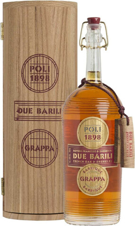 Граппа Poli Due Barili wooden tube, 0.7 л.