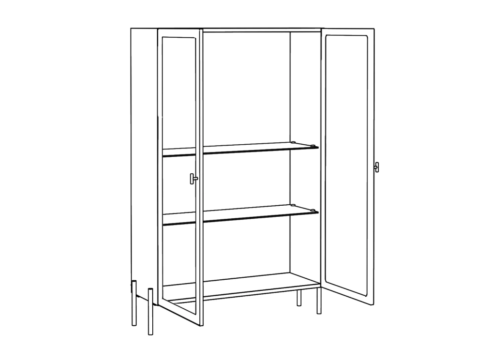 Витрина 2-х дверная Banksy