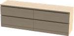 Тумба VÅRMA 4 ящика 160х54х40 (дуб белёный)