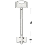 Заготовка сувальдного ключа 14164 SKM5D