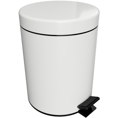 Ведро для мусора Bemeta White 5 л. 104315014 Белое матовое
