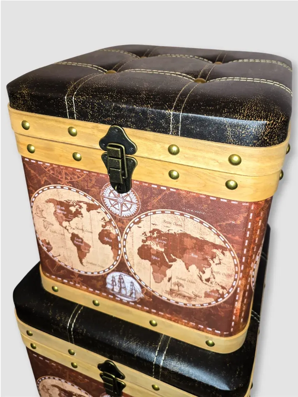 Пуфики с ящиком 3 шт