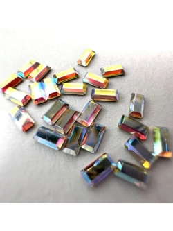 Swarovski стразы прямоугольник Crystal AB 3*7 mm(20шт)
