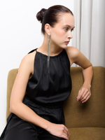 Моносерьга "White soul cross"