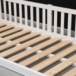 Кровать односпальная 90х200 Буфалина с настилом, белая