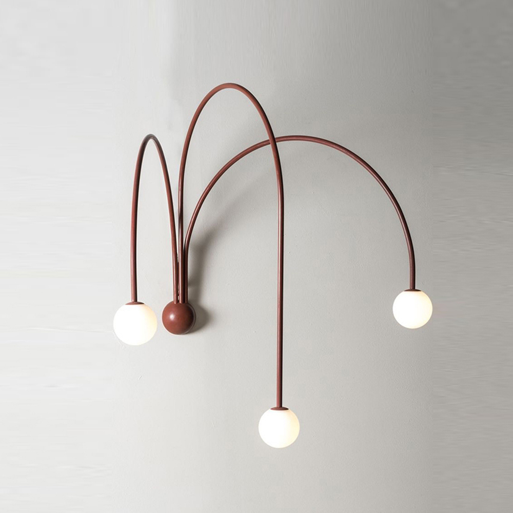 Настенный дизайнерский светильник Spring by Michael Anastassiades (красный)