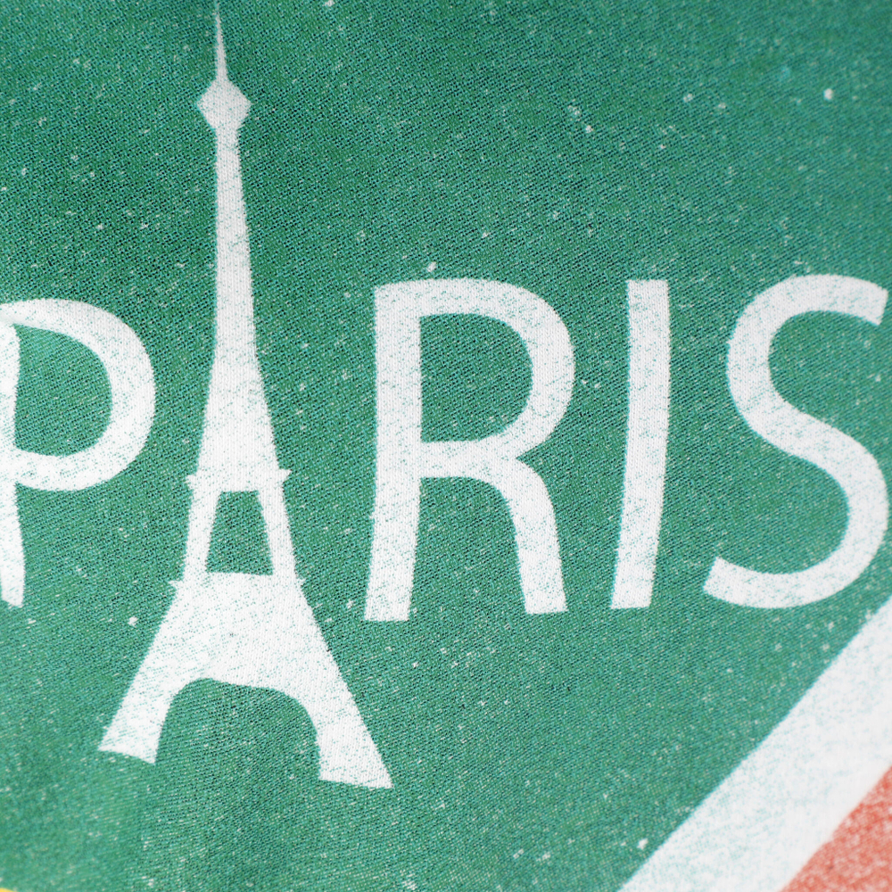 Мужское теннисное поло Quiet Please Paris Tour Eiffel Men - White, Multicoloured