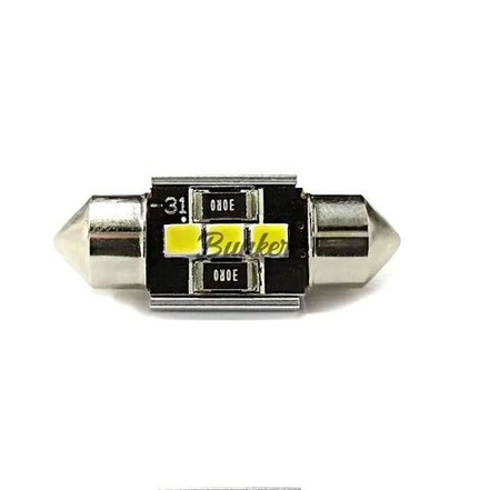 Светодиодная автомобильная LED лампа TaKiMi SJ-2835-3SMD 31mm,Белый,Не полярная,12V