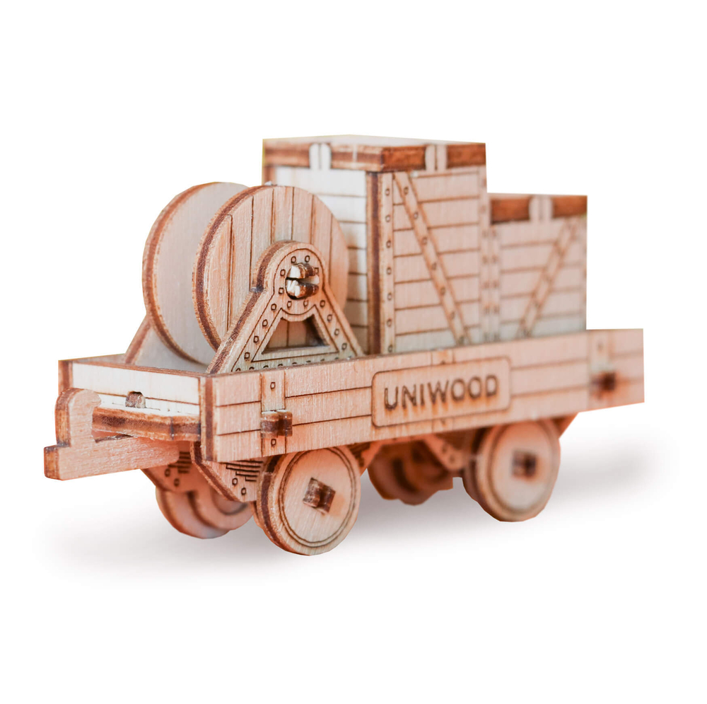 Деревянный конструктор UNIWOOD Набор "Поезд"